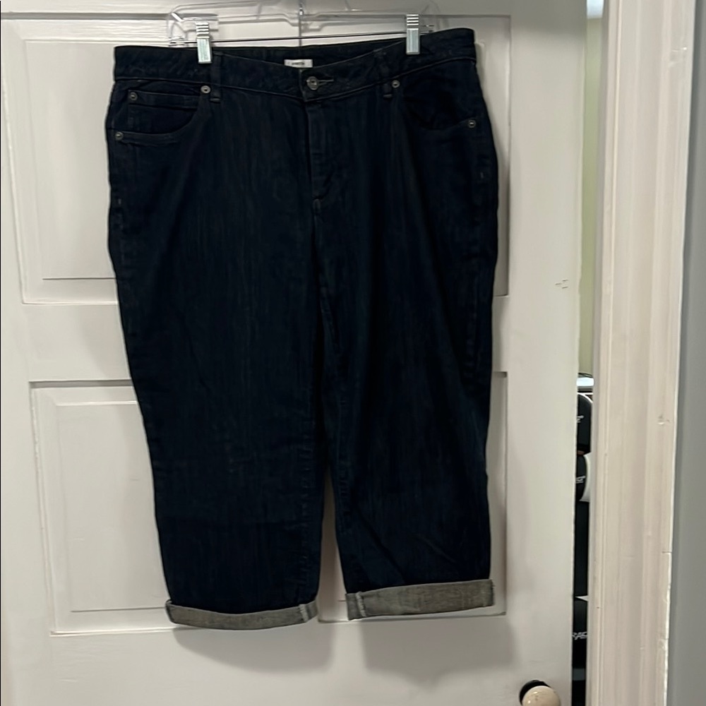 Women’s Dark Liz Claiborne Denim Capris